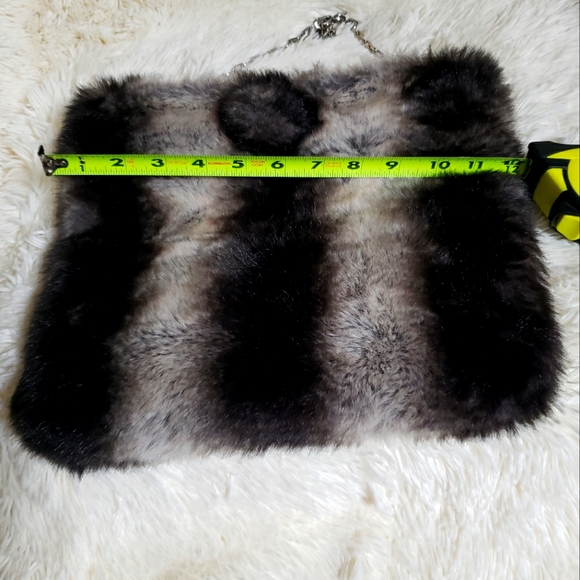 VINTAGE TERRY LEWIS animal print faux fur/fuzzy BAG - Picture 5 of 11